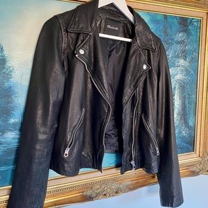 Madewell Washed Leather Motorcycle Jacket